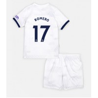 Tottenham Hotspur Cristian Romero #17 Domáci Detský futbalový dres 2023-24 Krátky Rukáv (+ trenírky)